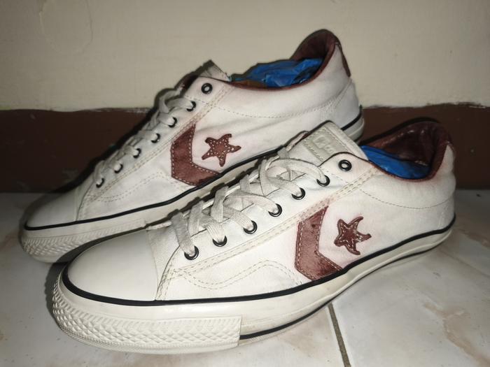 Converse X John Varvatos Low White, Size 48/31.5cm China (2nd, Kondisi 70% sesuai difoto)