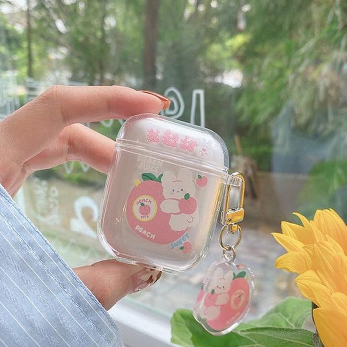 Case i12 Silicone Kartun Lucu Sanrio Strawberry Bear Kuromi Pelindung Earphone Bluetooth Casing for