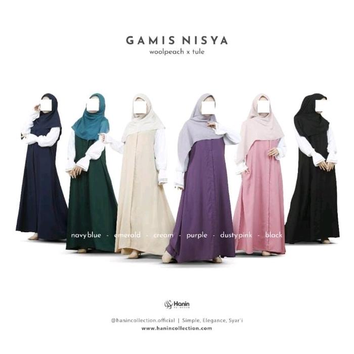 Gamis Nisya/gamis muslim/Woolpeach x Tule Doty