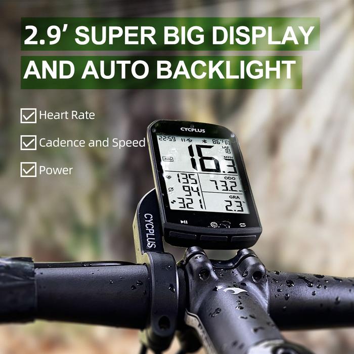 GPS Bike Computer Wireless CYCPLUS M1 Waterproof Speedometer Odometer