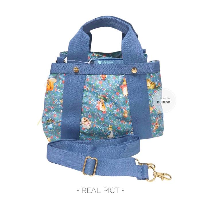 ORIGINAL LE SPORTSAC PETER RABBIT BLUE SLING BAG SHOULDER CROSSBODY BAG JAPAN TAS PEREMPUAN SELEMPAN
