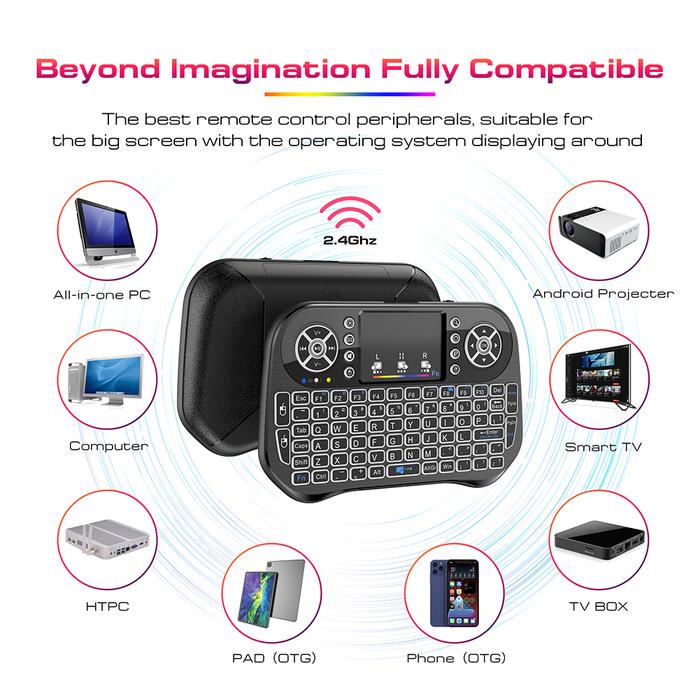 I10 Fly Mouse Touchpad Type C Rechargeable Wireless Keyboard