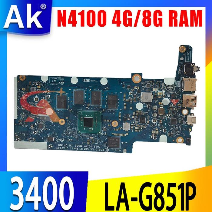 LA-G851P Celeron N4100 4GB 8GB RAM atau + 64GB SSD untuk Dell