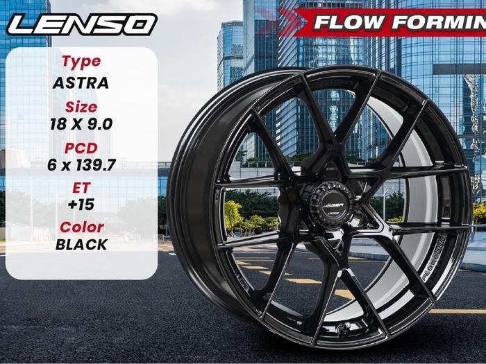 ASTRA BLACK VELG LENSO R18