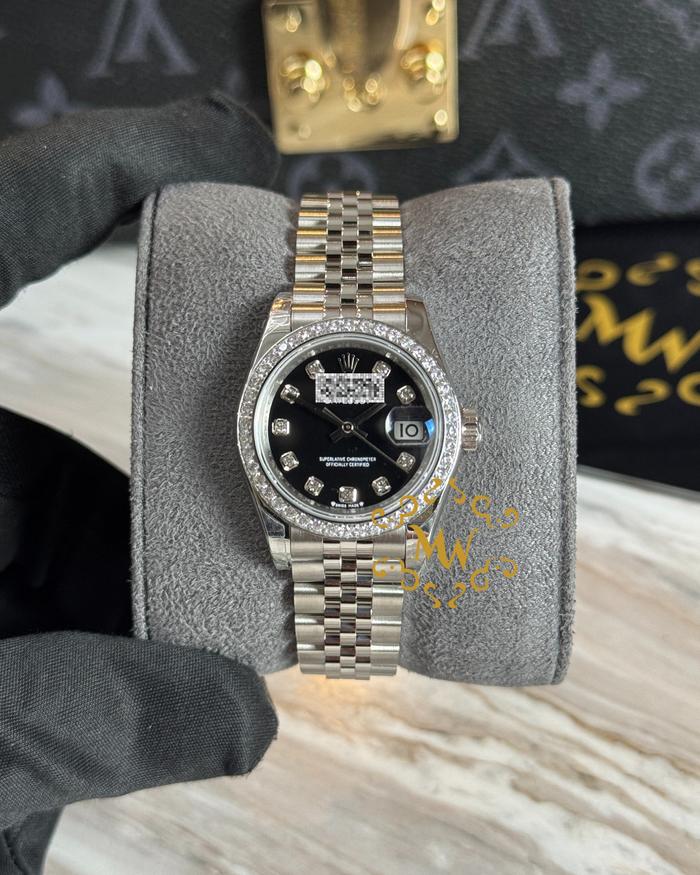 MORLX DATEJUST 28MM BLACK DIAMOND BEZEL ZEUS TIER