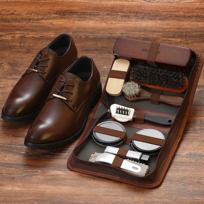Horse Hair Brush Leather Shoe Wax Set,maintenance Oil Leather Jacket Care,shoe Polish,car Interior M