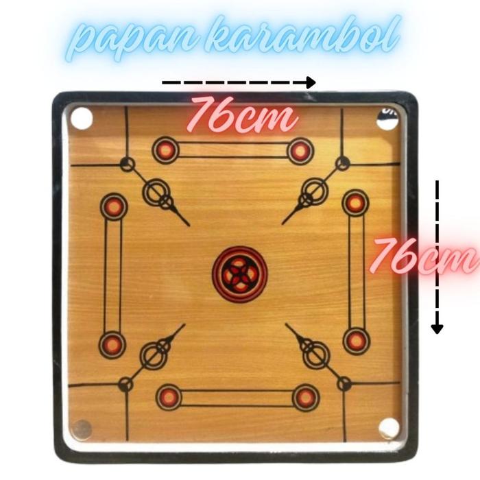 papan Karambol berkualitas..bonus kristal & biji karambol