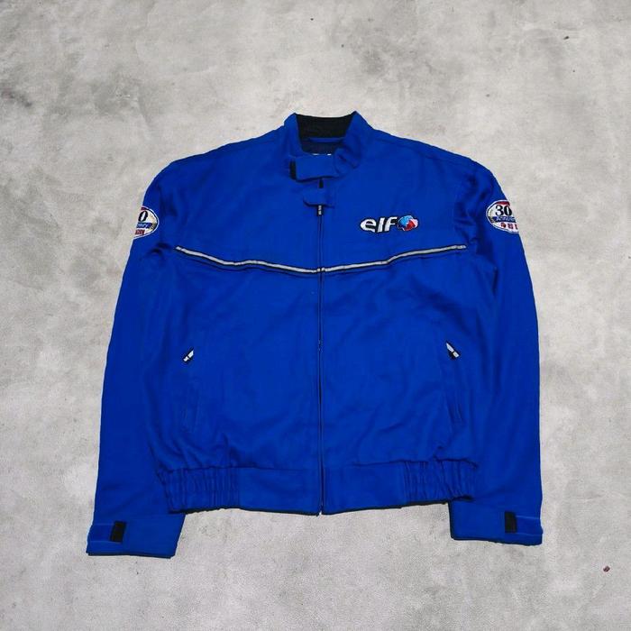 Jaket motor pria  elf 300 anniversary red Baron biru bekas
