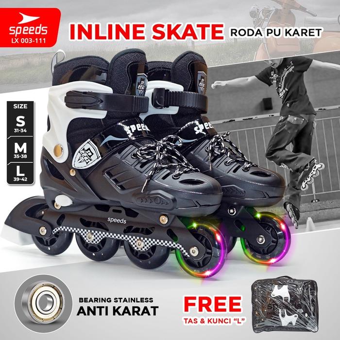 SPEEDS Sepatu Roda Anak / Remaja / Dewasa Inline Roller Skate Roller Skate 003-111