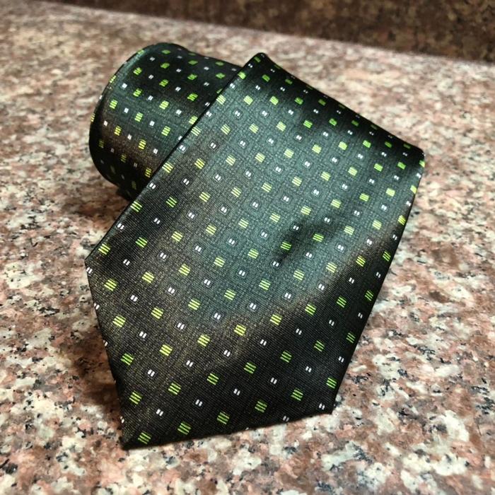 Dasi Aplus Dewasa - Motif Hijau Lumut Medium