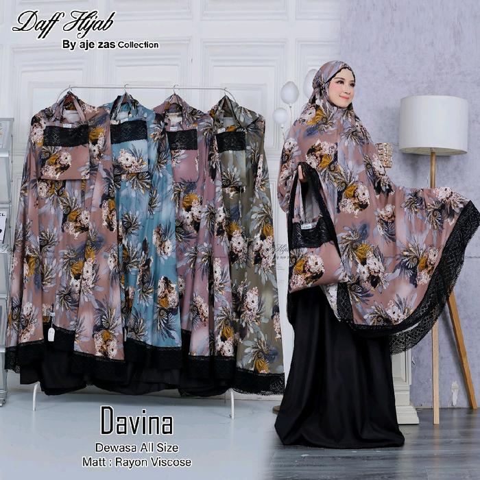 Mukena  Muslim Wanita DAVINA by Daff hijab Mukenah