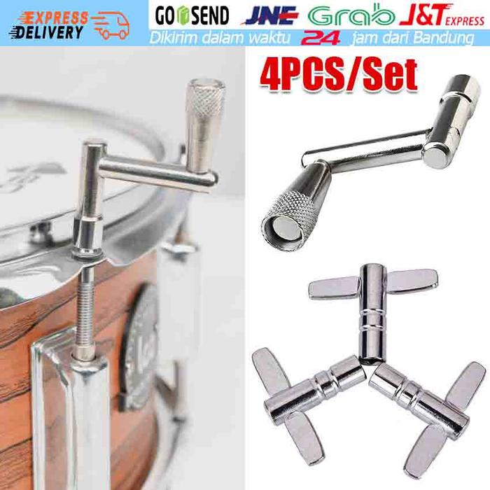 Kunci Tuning Drum Besi Chrome Tune Key Lubang Gantungan Kunci KD-03