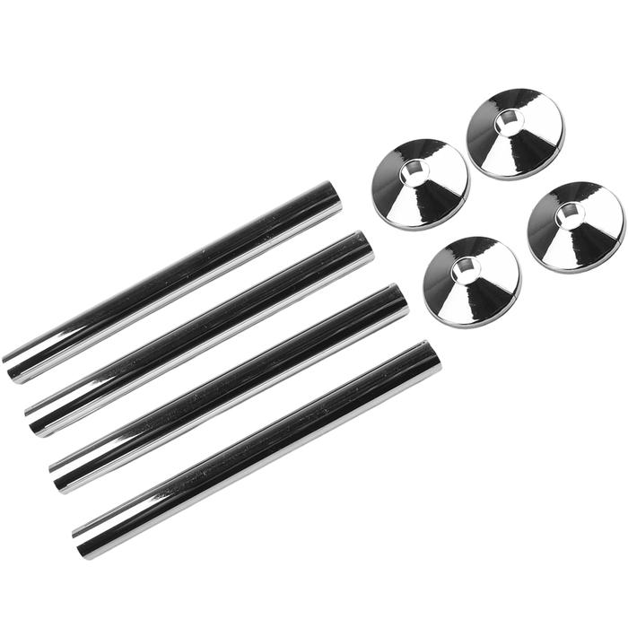 Add Elegance and Sophistication with 8pc Pipes Radiator Pipe Covers Sleeve Chrome Effect Collars