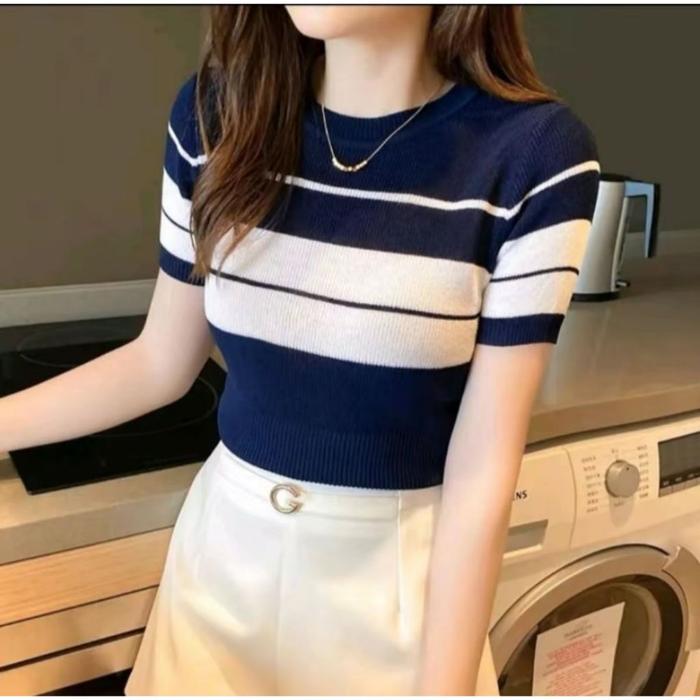TERLARIS QUEENBAGS89 BAJU OUTFIT CEWEK BAJU ATASAN WANITA BAJU RAJUT ZALFA PREMIUM