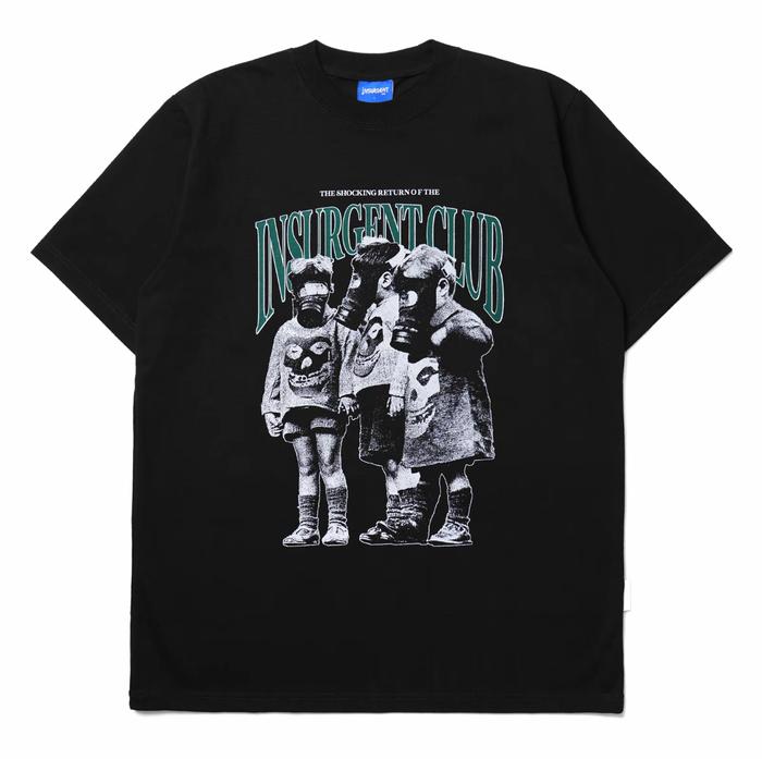 Kaos Mask foto anak topeng gas vintage distro hitam unisex