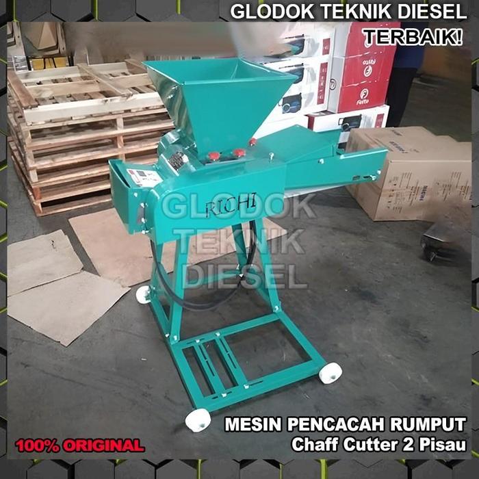 Mesin Pencacah Rumput Daun Ranting Kompos Pakan Ternak Original / Mesin Cacah Rumput Chaff Cutter Ma