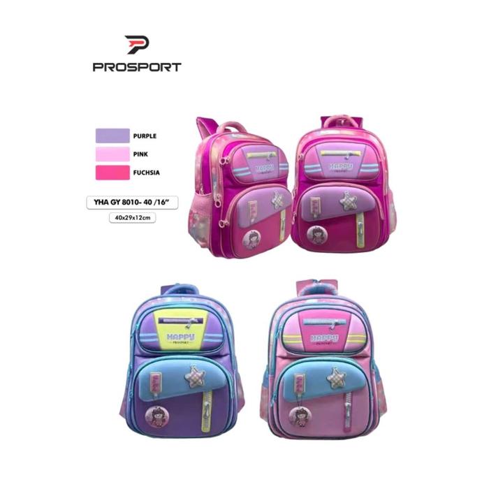 PROSPORT BACKPACK YHA GY 8445 - 40 / 16 INCH - TAS RANSEL ANAK SEKOLAH PROSPORT UNISEX