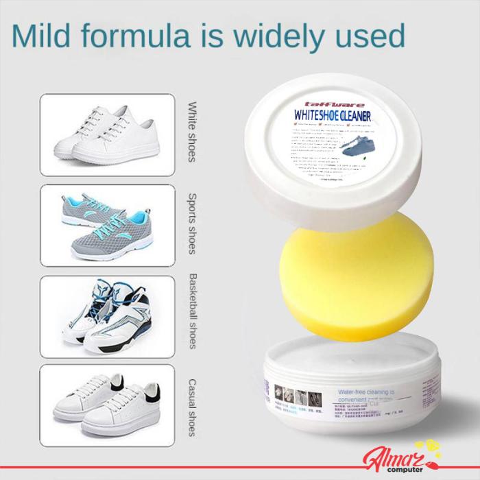 CREAM2in1 Sepatu PembersihBonus Spons White Cleaner Shoe Krim Pemutih Sneakers