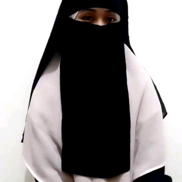 Purdah 3Layer Sifon Silki Hitam