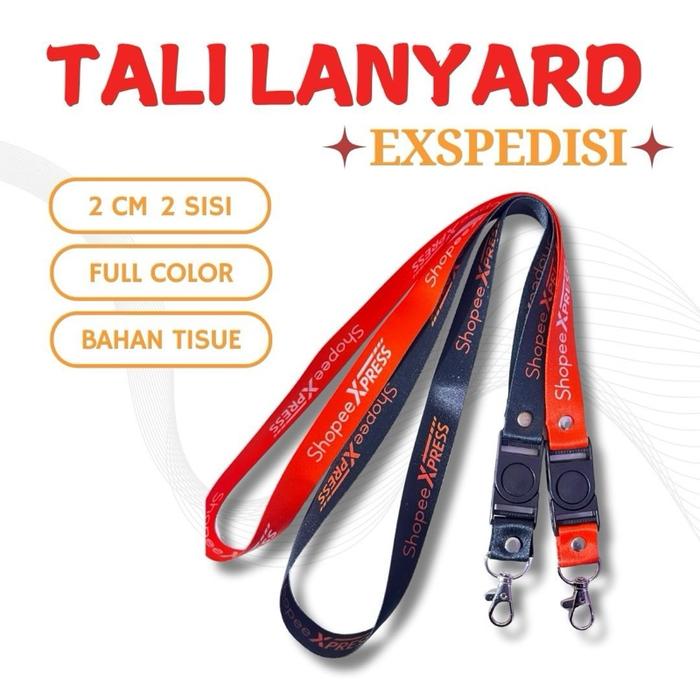 Tali lanyard expedisi/tali name tag kurir/gantungan id card kurir jne, jnt, sicepat
