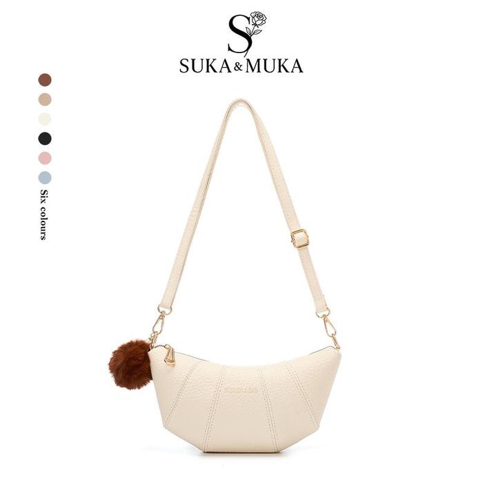 Suka&Muka Solenne Tas Selempang Mini Wanita Model Croissant Crybaby Bag Shoulder Bag Cressida Bag Ta
