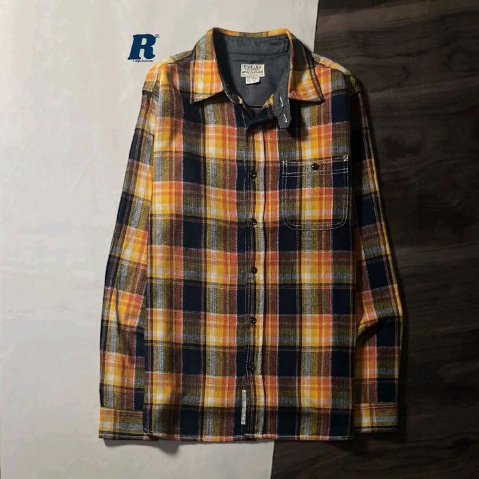 Kemeja Lengan Panjang Work Flannel Shirt ESPEARA JAPAN UNION MADE Size M Unisex