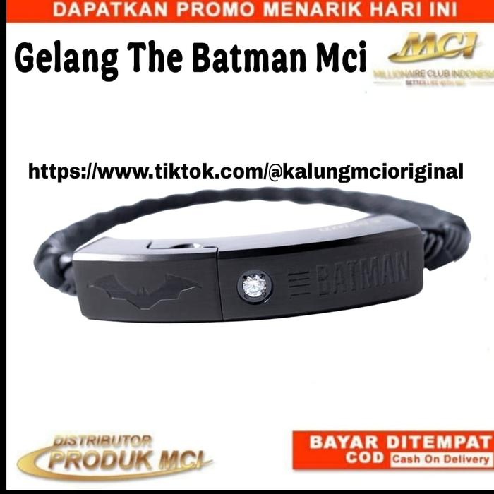 # 100% ORIGINAL # GELANG KESEHATAN PRIA GELANG MCI GELANG BATMAN PENDANT GELANG MCI ORIGINAL