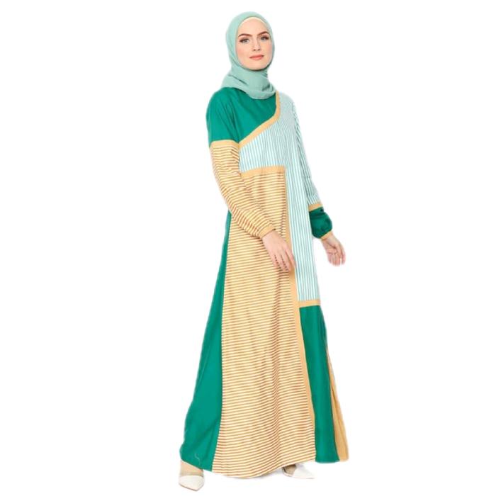Gamis myrin size L ready stok Butik fenila..bahan katun madinah untuk dewasa dan remaja Muslim Wanit