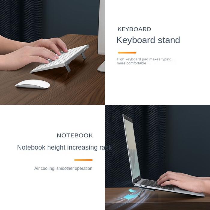 Mini Notebook Stand Metal Foldable Laptop Stand Portable Notebook