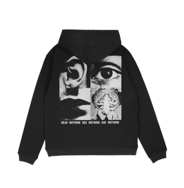 Hoodie Jumper Disro Metal Band Discharge Unisex Fleece Tebal 300gsm