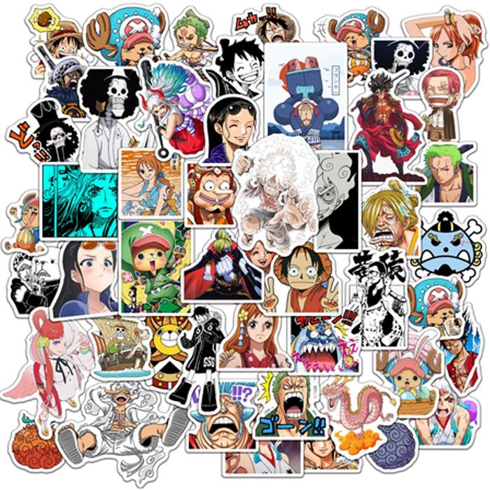 STIKER ONE PIECE anime untuk HP LAPTOP HELM MOTOR DLL
