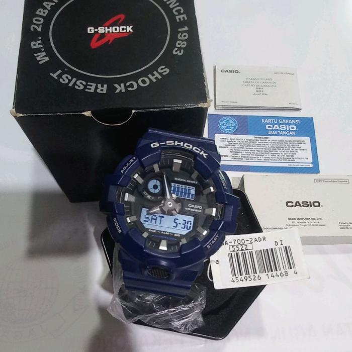 Casio G-Shock A-700-2ADR Jam Tangan Pria Tahan Guncangan dengan Tampilan Digital dan Analog