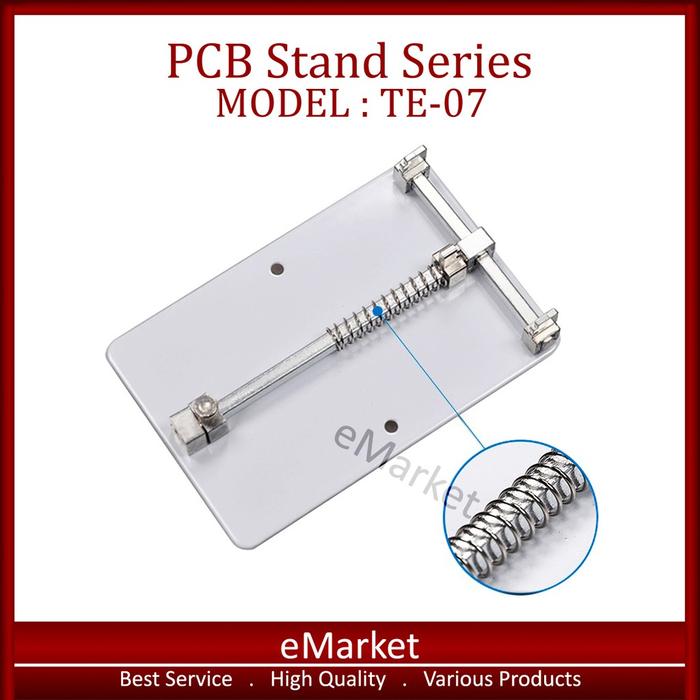 Penjepit PCB TE-07 / Servis Stand Series / Ragum / Holder Jepitan Plat Mesin