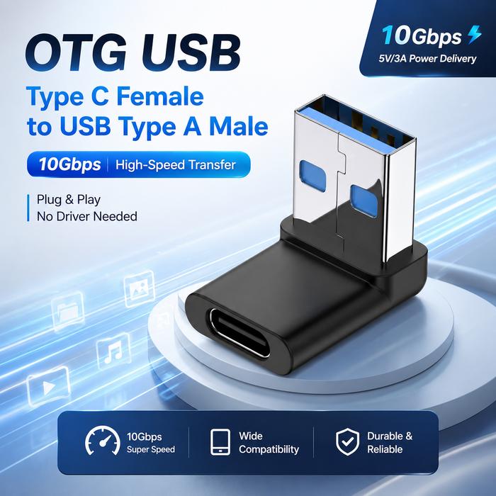 Mtos Mall | Adapter OTG USB C | USB C Ke USB A | OTG High Speed
