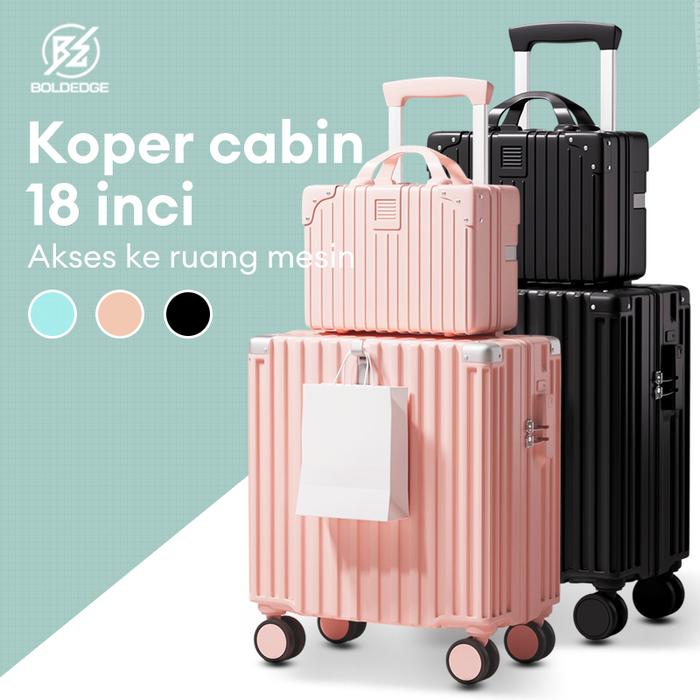 BoldEdge Pilot 18 Inch Tas Kabin ABS PVC Ringan Kuat Tahan Air Cocok Untuk Travel
