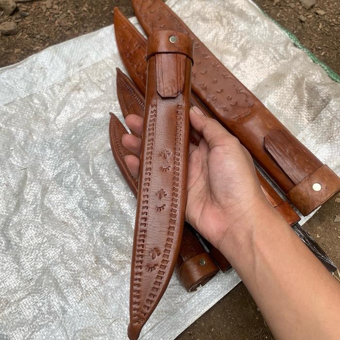 Sarung  pisau bahan kulit sapi asli