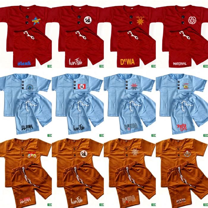 Kaos Setelan Anak - Kaos Slankids - Kaos Oi Fals mania - Kaos Baladewa - Kaos Sheila on 7 - Kaos mar