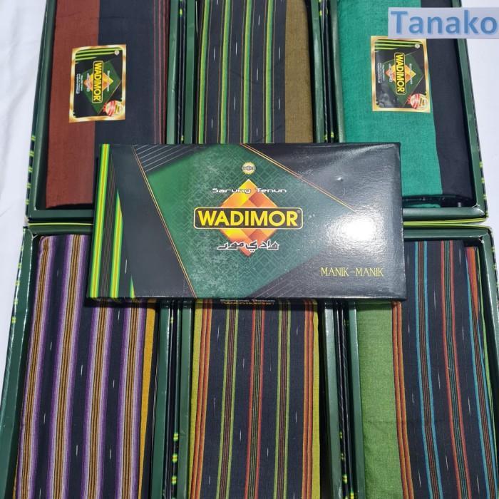 Kain Sarung Merk Wadimor Sarung Tenun Wadimor Dewasa Motif Salur Polos Kotak Manik Tiga Dara Warna W