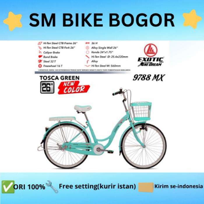 Sepeda perempuan dewasa 24"26"Exotic ET-9788 MX