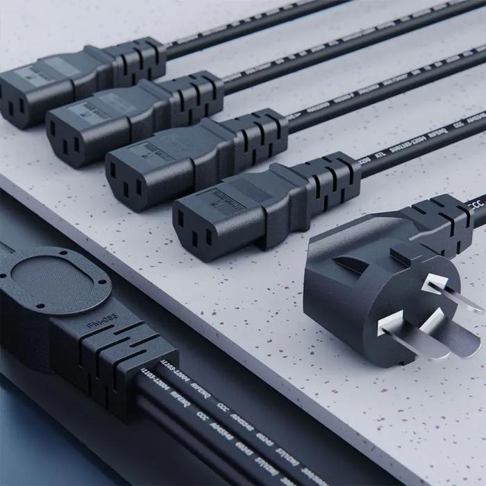 QIANLI kabel pengisi daya komputer karet tembaga murni 4 in 1, kabel