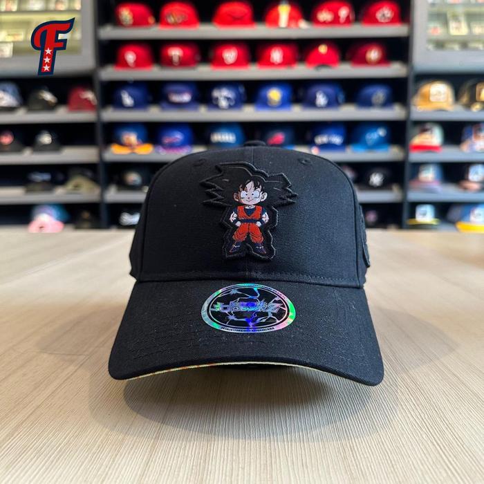 Topi New Era Angel x Dragon Ball Goku Black Dad Cap Taiwan Exclusive Original