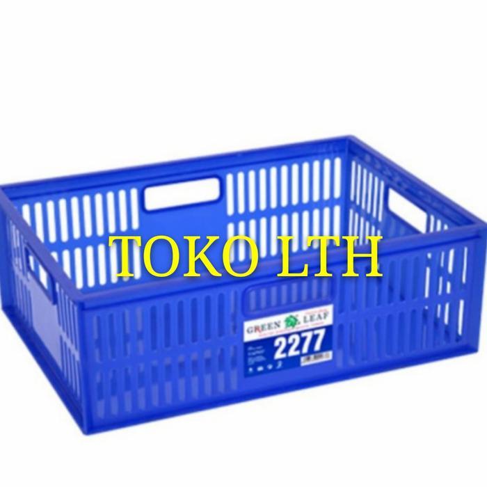 Container Keranjang Industri Serbaguna 2277 Green Leaf / Keranjang Terlaris