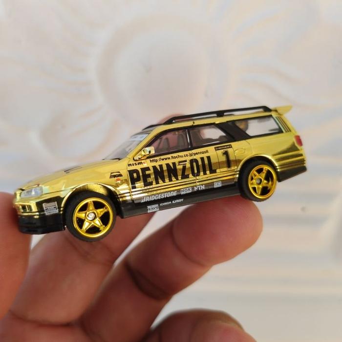 Pop Race NISSAN STAGEA PENNZOIL Gold Chrome