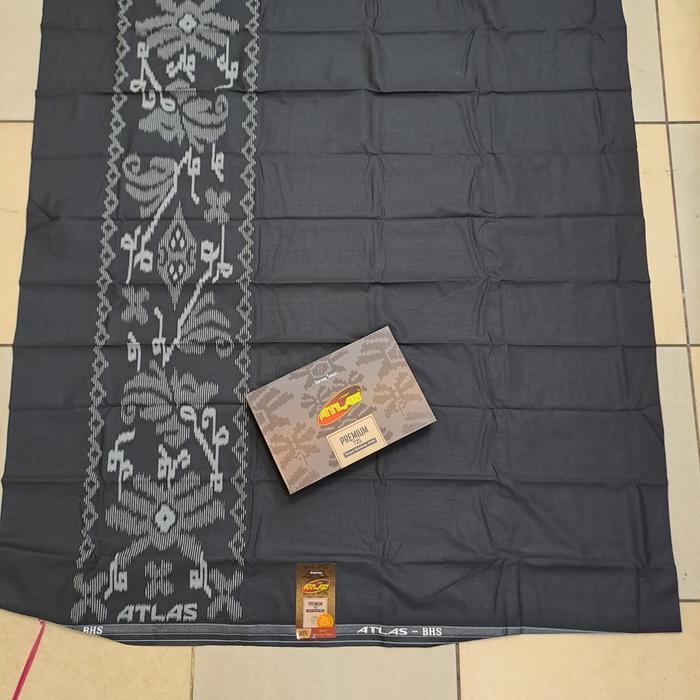 (GROSIR) Sarung Tenun Putih Polos ATLAS PREMIUM 750