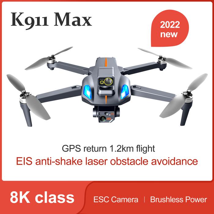 K911 MAX GPS Drone 4K Professional Obstacle Avoidance 8K Dual HD