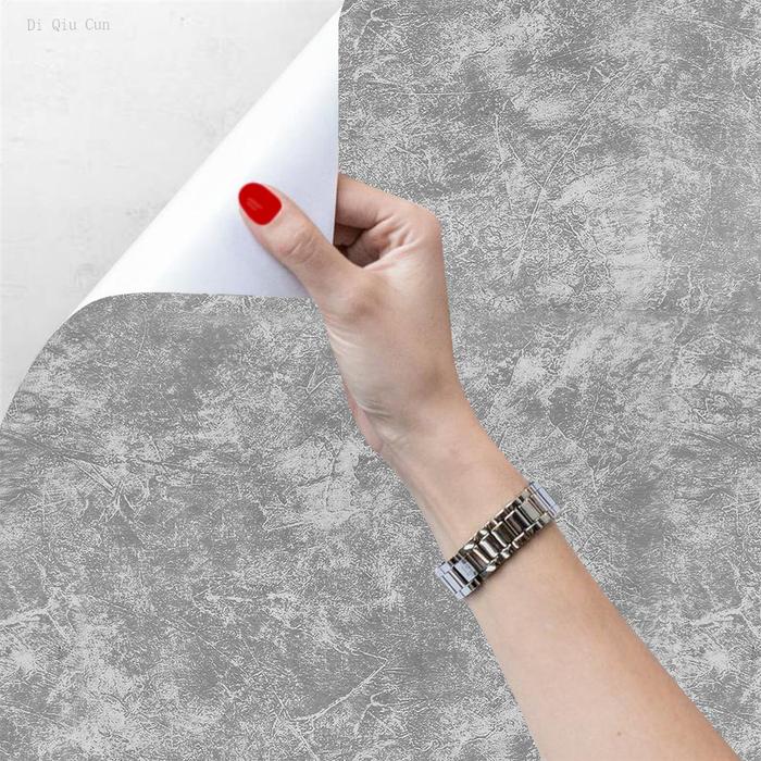 Gray Cement Peel And Stick Wallpaper Faux Cement Contact Paper