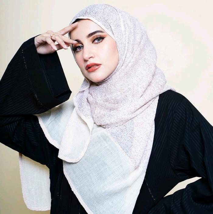 FiveHijabStore Pashmina Texture Senada Katun Viskose Import Syal Panjang Scarf Hijab Supplier Fashio