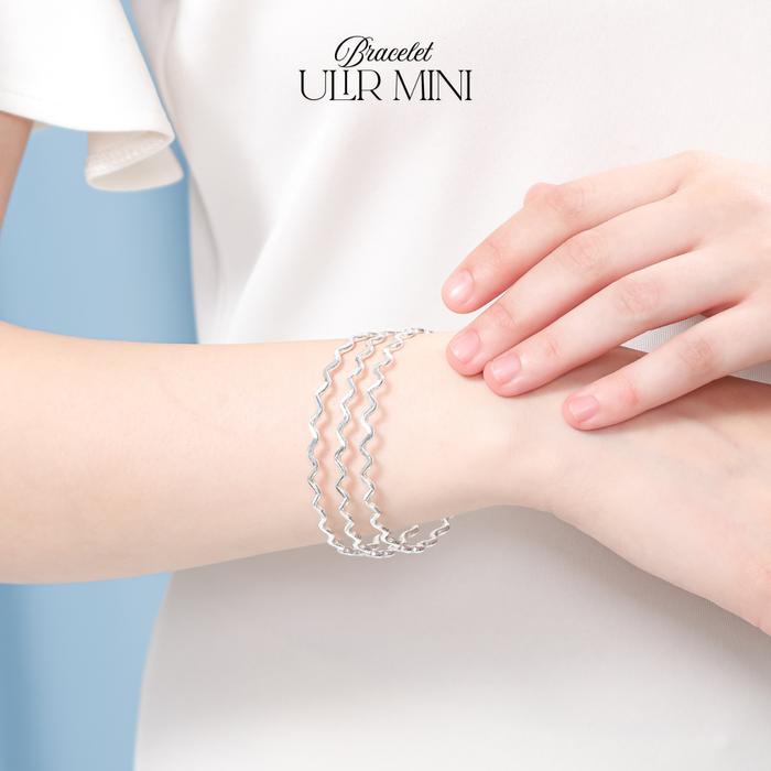 GELANG ULIR MINI PERAK MURNI - 1 SET - PERHIASAN PERAK MURNI