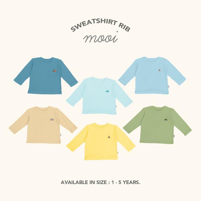 Sweater Anak Unisex Bahan Rib Knit