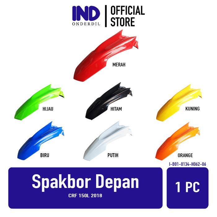 Spakbor Depan CRF 150 CRF150L 150L CRF150 Spakboard Slebor Spak Board Bor Hijau Orange Kuning Hitam 